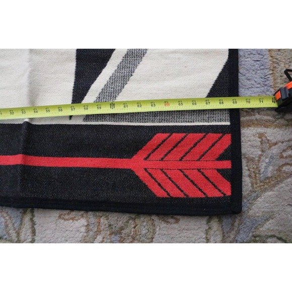 Vintage Boucher Boys and The Indian Native American Navi Red Wool Blanket Eagle - Picture 6 of 7